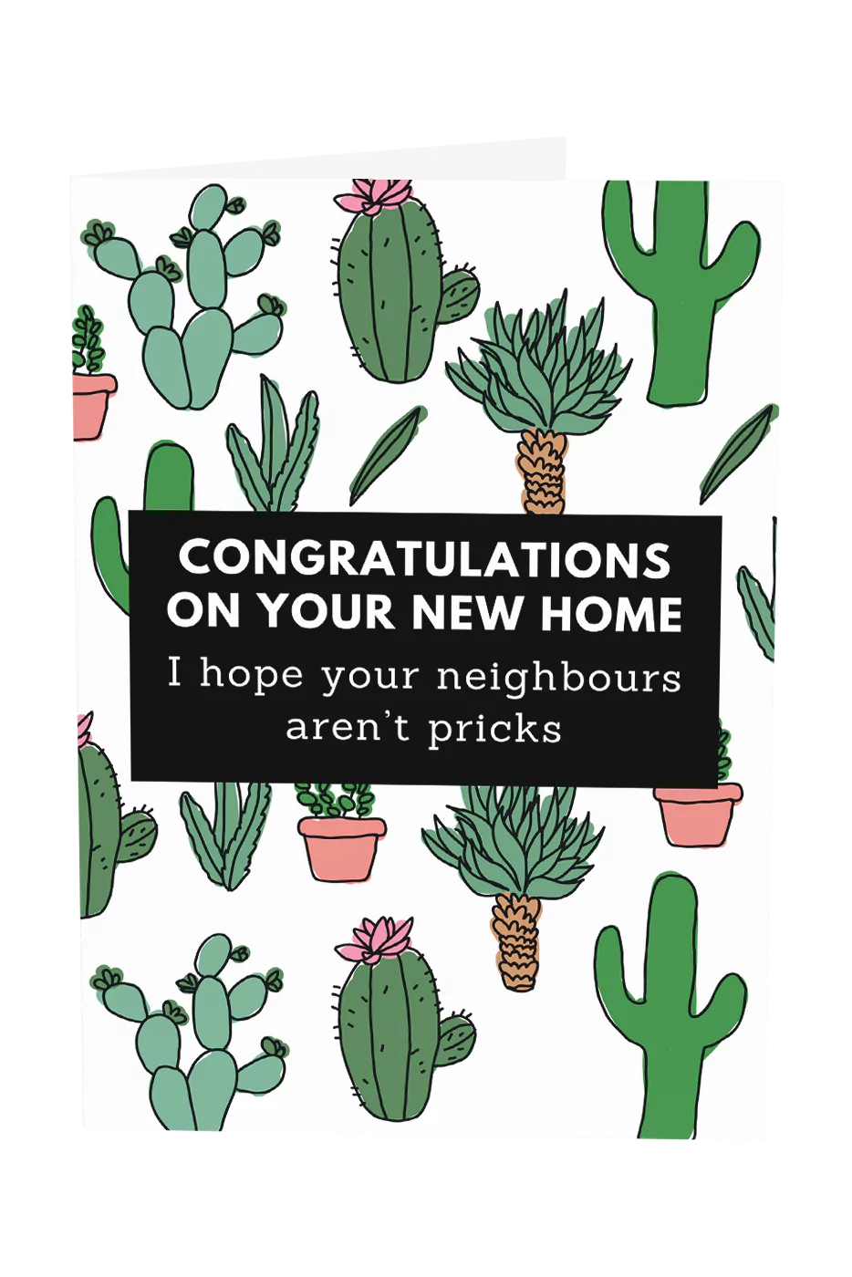 I Hope Your Neighbours Aren't Pricks Greeting Card