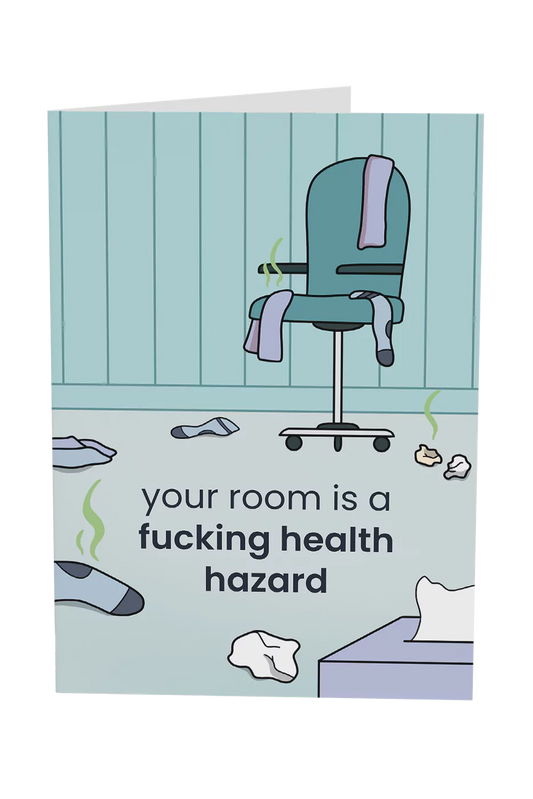 Your Room Is A Health Hazard Greeting Card Wholesale