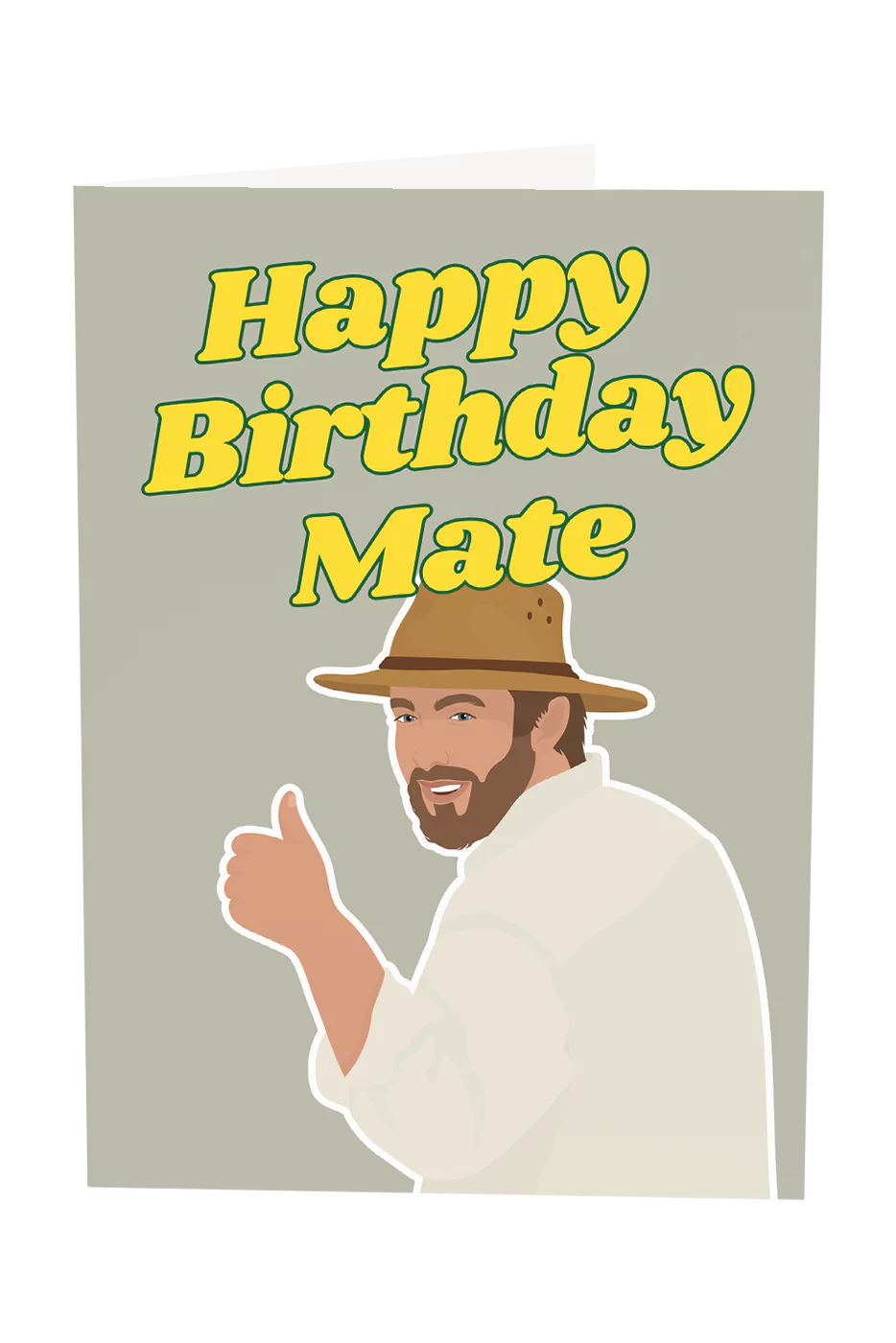 Russell Coight: Happy Birthday Mate Greeting Card