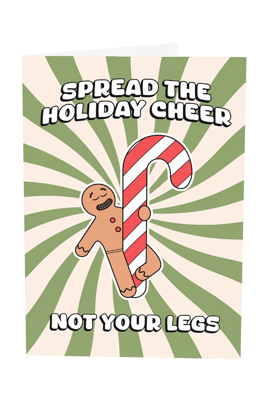 Spread The Holiday Cheer Not Your Legs Christmas Greeting Card Wholesale