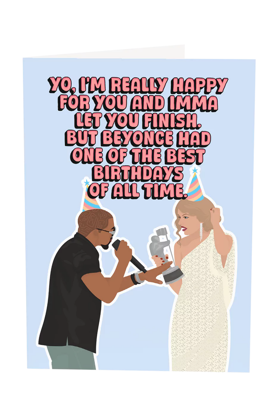 Taylor Swift Kanye West Funny Birthday Greeting Card
