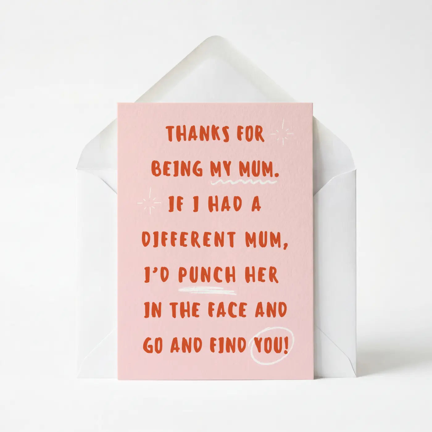 Thanks For Being My Mum - Mother's Day Greeting Card