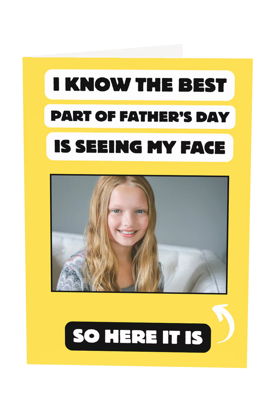 The Best Part Of Father's Day Custom Photo Upload Greeting Card