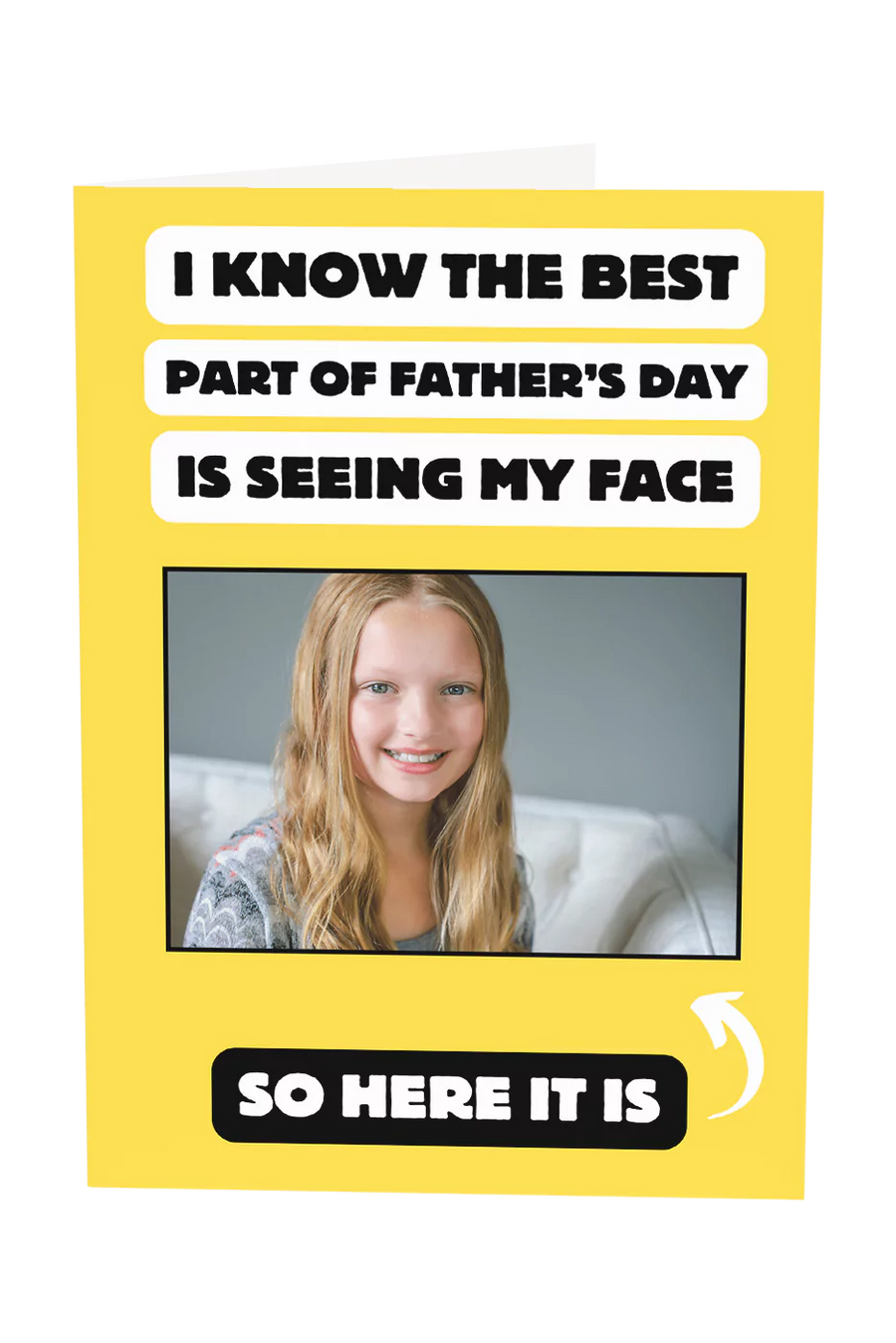 The Best Part Of Father's Day Custom Photo Upload Greeting Card