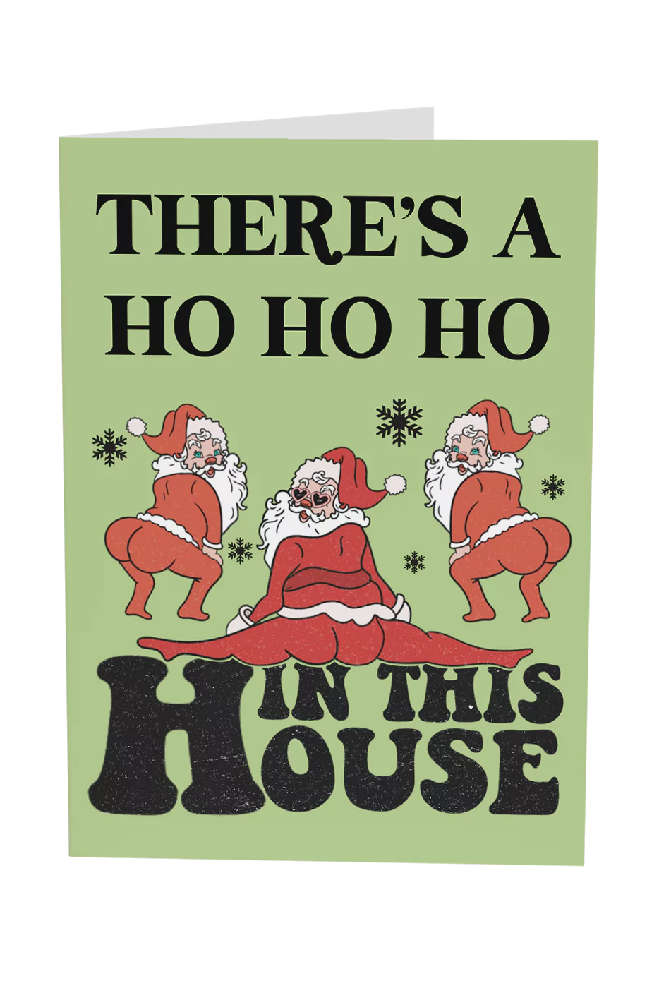 There's A Ho Ho Ho In This House Christmas Greeting Card