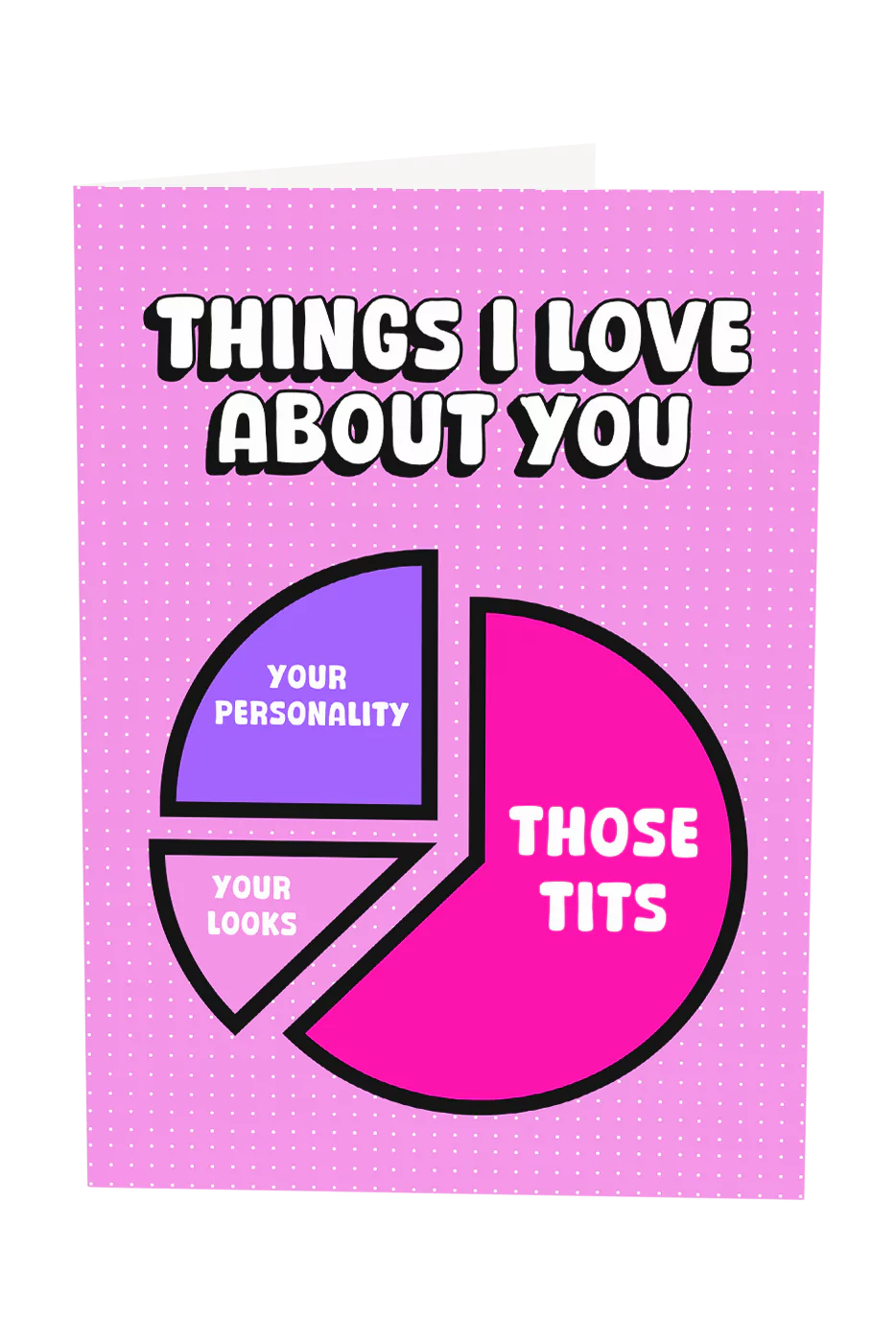 Things I Love About You: Your Tits Greeting Card