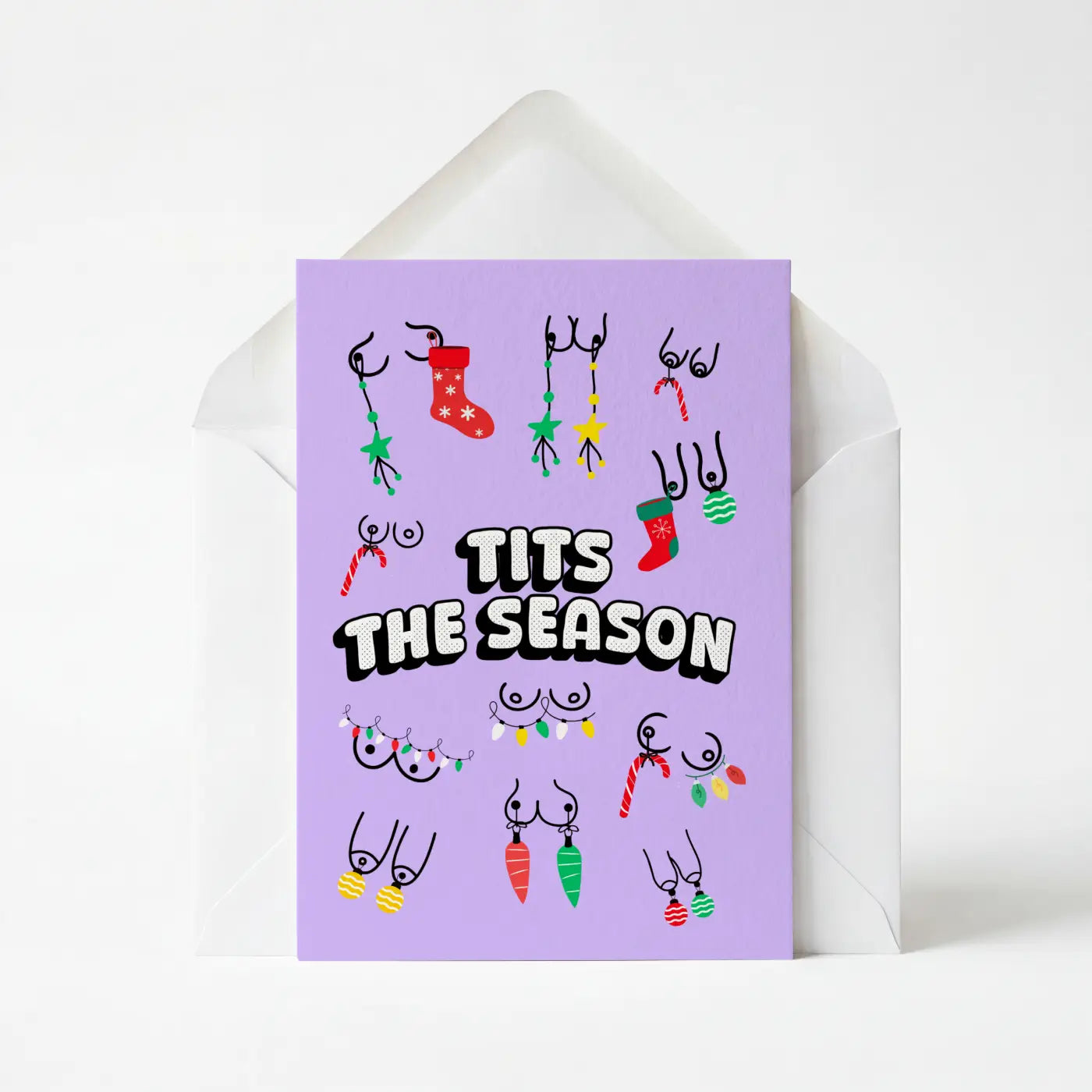 Tits The Season - Christmas Greeting Card