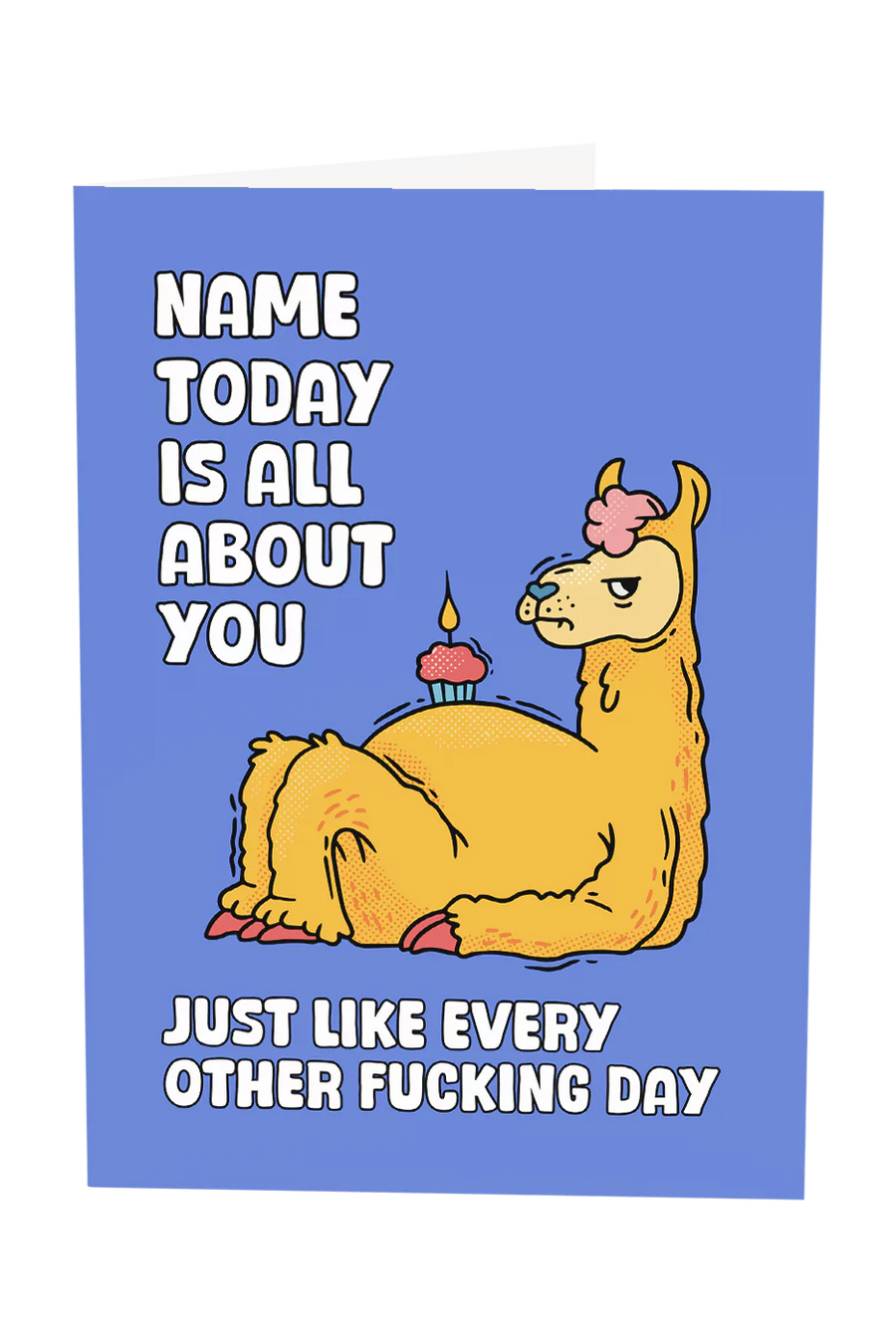 Today Is All About You Custom Name Greeting Card