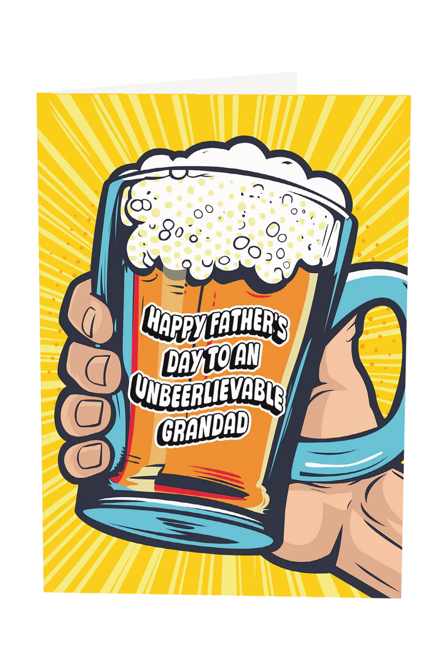 Happy Father's Day To An Unbeerlievable Grandad Greeting Card Wholesale