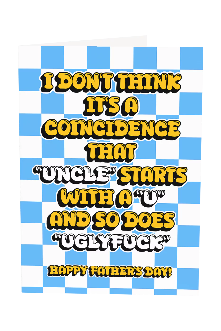 Uncle Starts With A "U" Greeting Card Wholesale