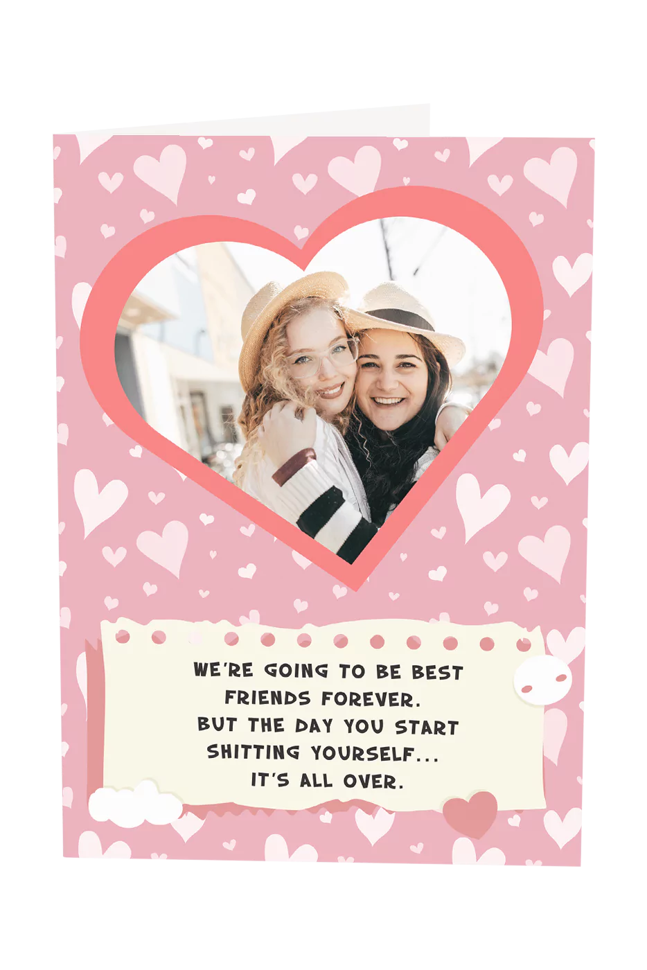 We're Going To Be Best Friends Forever Custom Photo Upload Card