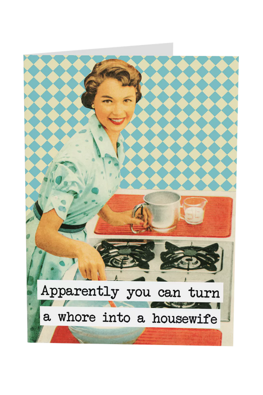 You Can Turn A Whore Into A Housewife Greeting Card Wholesale