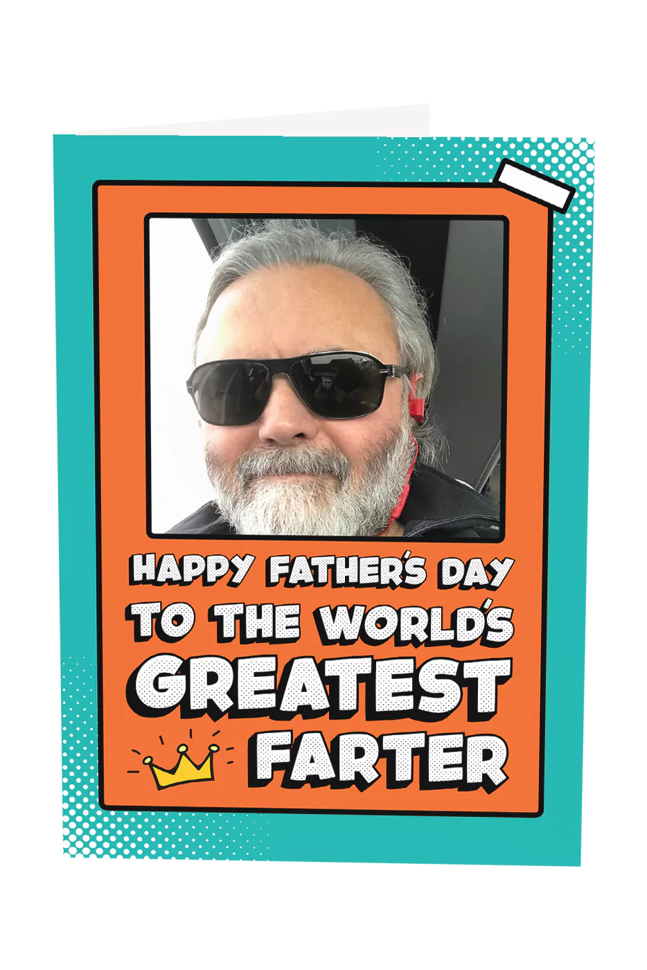 World's Greatest Farter Custom Photo Upload Greeting Card