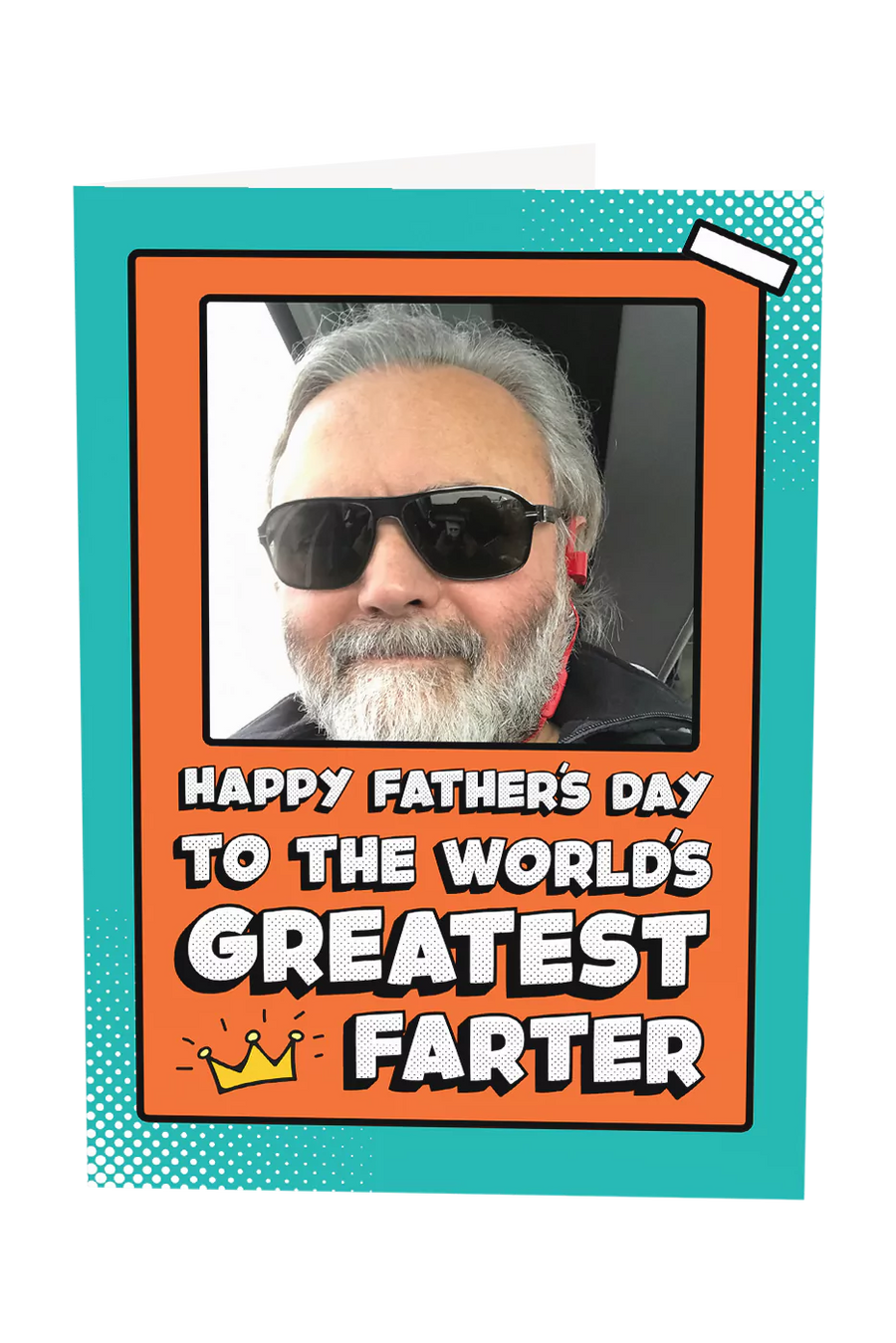 World's Greatest Farter Custom Photo Upload Greeting Card