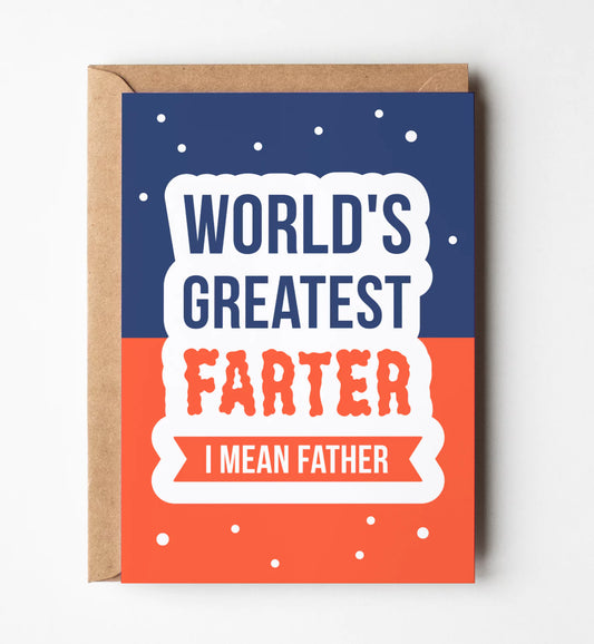 World's Greatest Farter Greeting Card