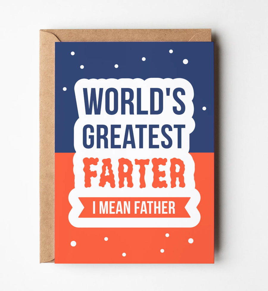 World's Greatest Farter Greeting Card