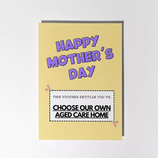 Choose Your Own Aged Care Home Voucher Mother's Day Card Greeting Card Wholesale