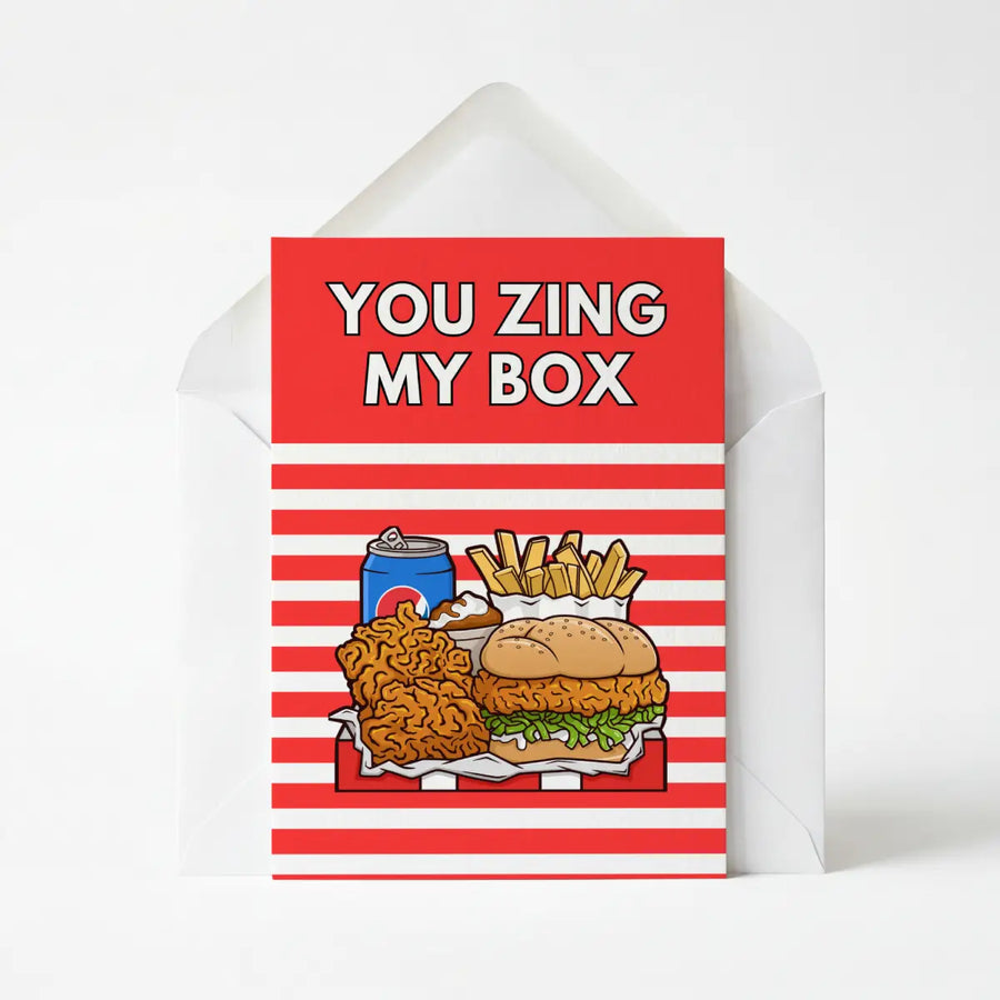 You Zing My KFC Box - Funny Greeting Card