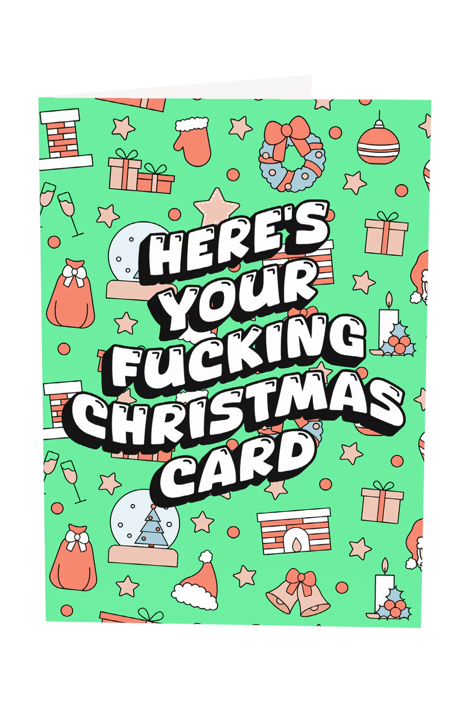 Here's Your Christmas Card Greeting Card