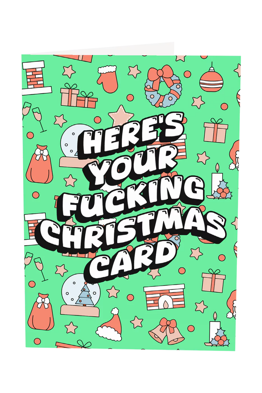 Here's Your Christmas Card Greeting Card